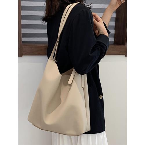 托特包通勤女包2022年新款包包韓版單肩包大容量軟皮上班休閑包