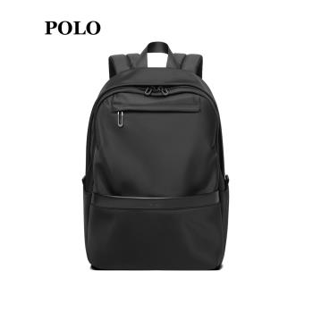 POLO雙肩包男生通勤大容量書包15.6寸電腦包商務旅行防水學生背包