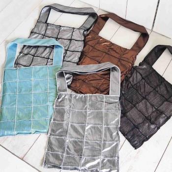 casselini單肩斜挎手提袋2023新款流行通勤大容量褶皺帆布小眾包