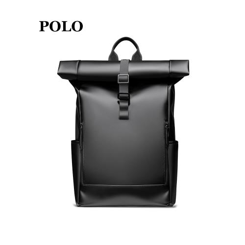 Polo新款通勤電腦雙肩包北歐風大容量書包大學生男女時尚旅行背包
