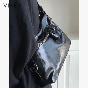 Viney包包女士2024新款托特包斜挎女包高級感腋下包大容量單肩包