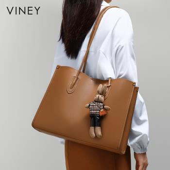 Viney包包女2024新款托特包女包真皮大容量高級感單肩手提包大包