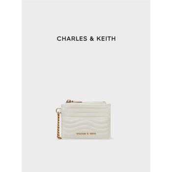 CHARLES&KEITH鏈條CK6-50840458-1鏈條迷你精致小巧零錢包卡包女