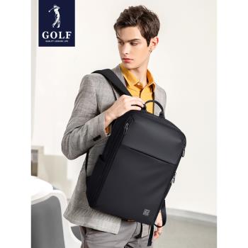 GOLF雙肩背包男士簡約商務通勤電腦包大容量牛津布旅行包學生書包
