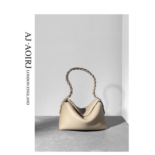 【英國AJ AOIRJ】小眾花里胡哨腋下枕頭包牛皮托特包單肩斜跨包