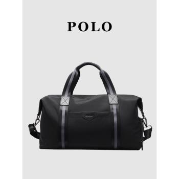 Polo旅行袋男休閑多功能單肩行李包新款輕便大容量短途差旅旅行包