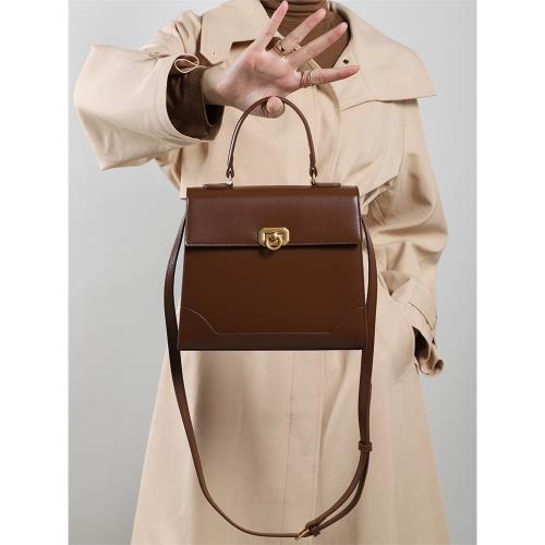 TGF包包女士2025新款高級質感小眾設計師通勤手提包真皮斜挎包潮