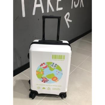 保護地球行李箱24寸女旅行箱萬向輪拉桿箱學生20寸登機密碼皮箱子
