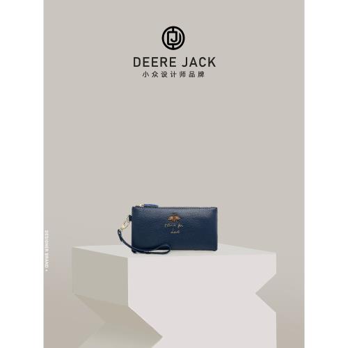 鑰匙包拉鏈款歐美風時尚零錢包牛皮ins超火的包包裝手機的小包包