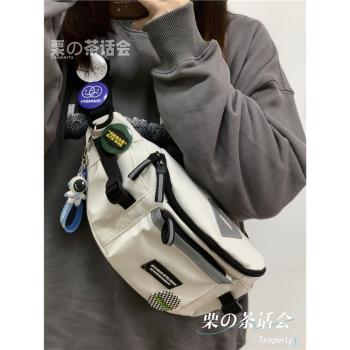 手機腰包潮牌胸包男 日系ins風簡約單肩小揹包女休閑運動斜挎包潮