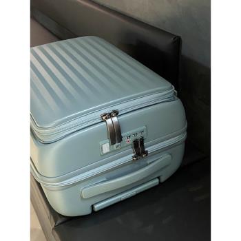 行李箱前置開口登機箱20寸女小型側開旅行密碼箱男多功能結實耐用