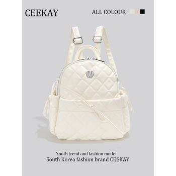 CEEKAY原版正品設計感小型雙肩包包女2024新款時尚高級感小背包
