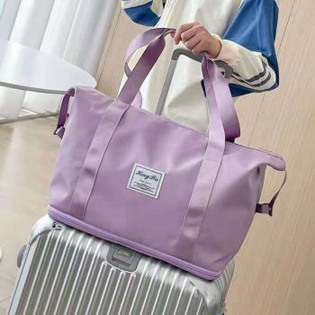 旅行包女手提多功能大容量防水袋子運動輕便收納包出差待產行李袋