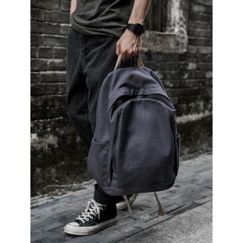男士簡約帆布大容量輕便學生揹包