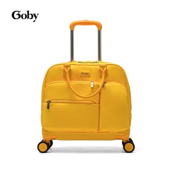 英國GOBY小型輕便16寸行李箱手提拉桿包18超輕萬向輪旅行登機布箱