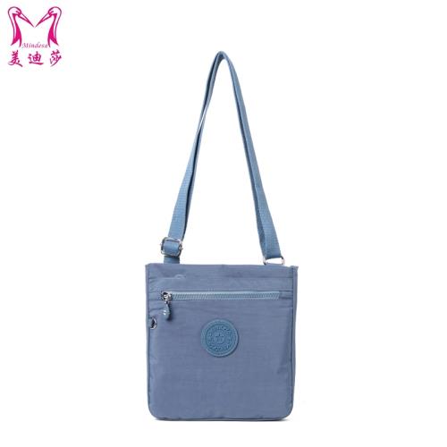 Mindesa單肩包斜跨包女包尼龍布包輕便簡約布包防潑水