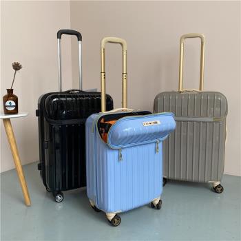 出口日本20寸前開口登機密碼行李箱萬向輪24超輕靜音旅行拉桿箱子