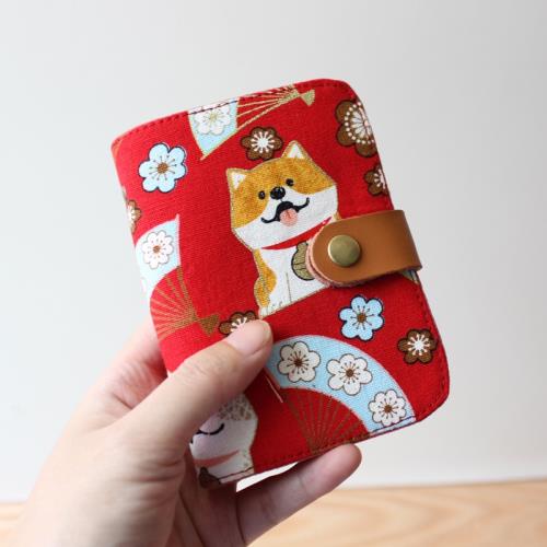 手工布藝卡包女大容量多卡位證件收納包銀行卡套超薄小巧可愛