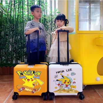 兒童拉桿箱20寸萬向輪小學生可坐旅行箱卡通行李箱男孩登機箱