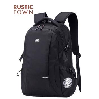 瑞士雙肩包商務旅行大容量男士高中初中學生書包電腦男生戶外背包