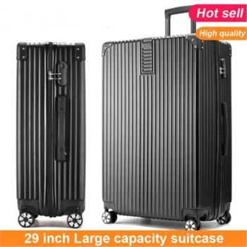20/22/24/26/29 Large Suitcase Big Travel Bag Luggage Trolley