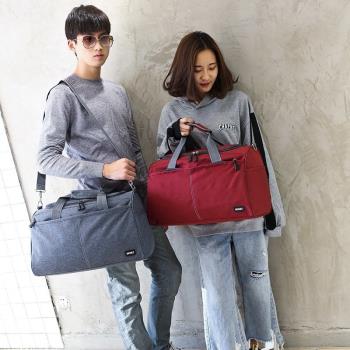 特價短途旅行包女輕便潮約手提行李包大容量旅行袋男健身包韓版。