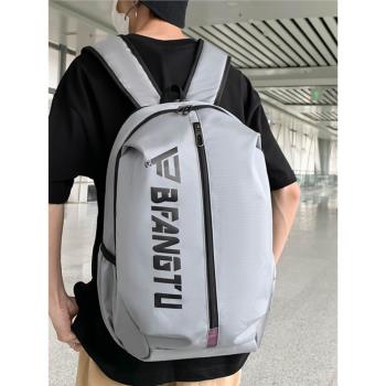 羽毛球包運動雙肩包男大容量工裝風潮牌背包大學生高中書包旅行包