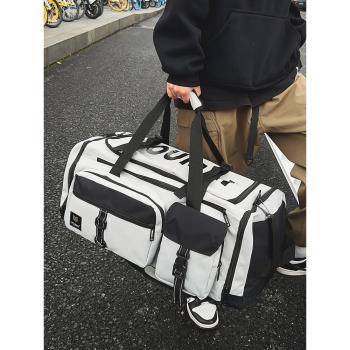 打工行李包女輕便超大容量手提袋短途旅行包雙肩男干濕分離健身包