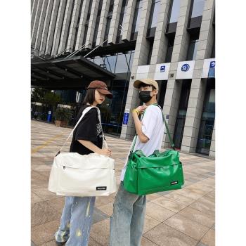 網紅手提短途女外出PU皮旅行包