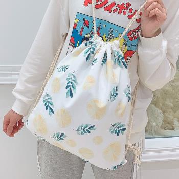束口袋收納輕便健身包小學生抽繩