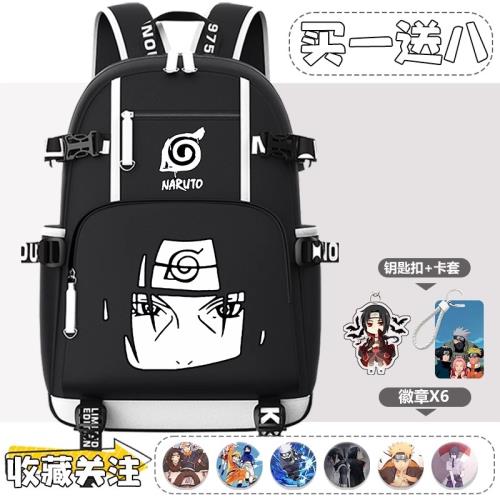 火影動漫忍者聯名周邊書包男鼬初中小學生原宿風雙肩包大容量背包