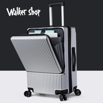 Walker Shop奧卡索奢侈品牌前開口行李箱拉桿箱20寸可充電登機箱