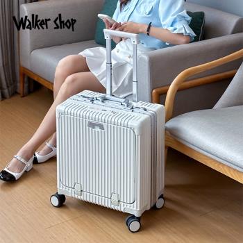 Walker Shop奧卡索奢侈品牌可登機前置開口行李箱男女18寸拉桿箱