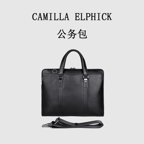 公務包男士商務真皮手提包牛皮單肩斜跨包電腦包文件通勤公文包潮