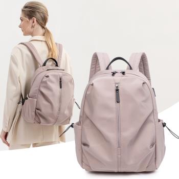 背包女2023新款雙肩包大容量書包女生電腦包時尚韓版牛津布旅行包