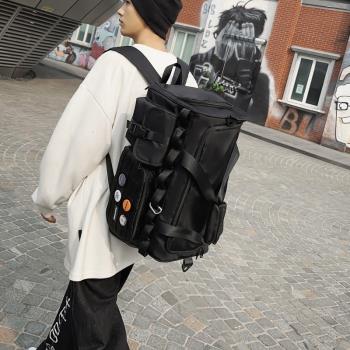 雙肩旅行包男大容量手提行李袋女ins潮流干濕分離健身包工裝背包