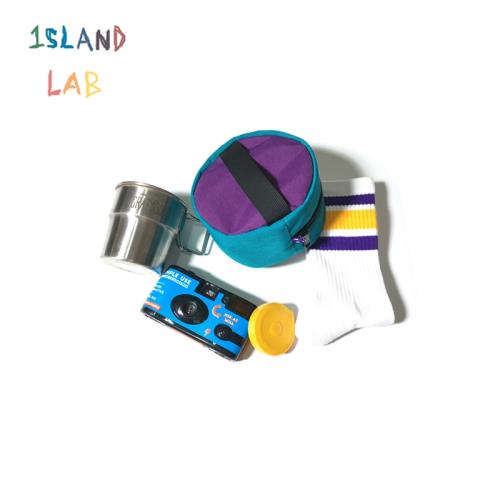 1S山系戶外機能防水洗漱化妝口紅包斜跨單肩紫標收納包男女潮露營