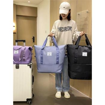 可套拉桿箱上的配包擴容超大容量短途旅行包女輕便手提行李收納袋