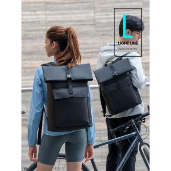 馬可·萊登雙肩包男女磁吸扣電腦包大容量旅行背包多功能學生書包