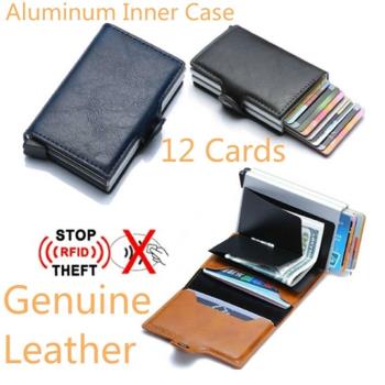 Metal Card Holder Men Thin Double Case Wallet Mini Purse卡包