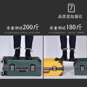 灰色24寸靜音萬向輪耐用pc行李箱