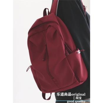 書包女大學生初高中女生大容量小眾設計感2023新款雙肩包旅行背包