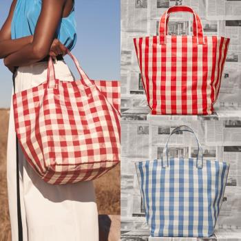 包包女2023新款時尚原創ins帆布包大容量托特包森系手提包購物袋