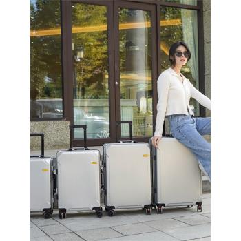新款鋁框行李箱20寸可登機商務旅行箱密碼學生萬向輪拉桿箱26寸24