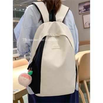 高中生書包女生大學生大容量雙肩包設計感小眾通勤旅行背包電腦包