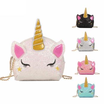Lolita Shiny Unicorn Shoulder Bag Kid Ladies Coin Bolsa