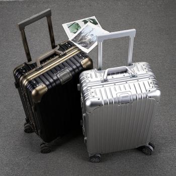 全鋁鎂合金行李箱RW日系金屬拉桿箱男女靜音密碼箱超大容量旅行箱