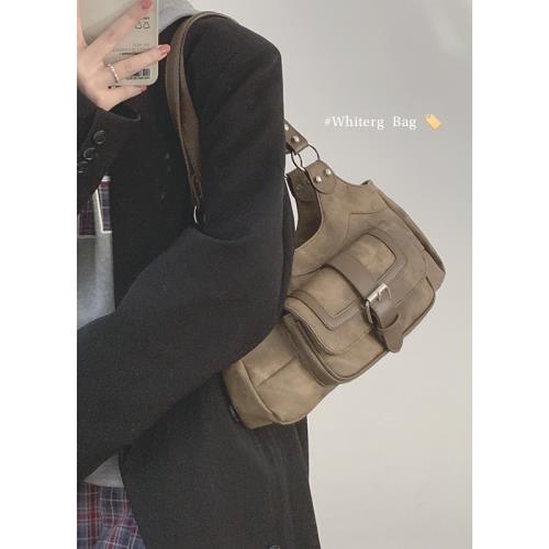 小眾設計包包女2023新款復古時尚手提腋下包高級感大容量單肩包