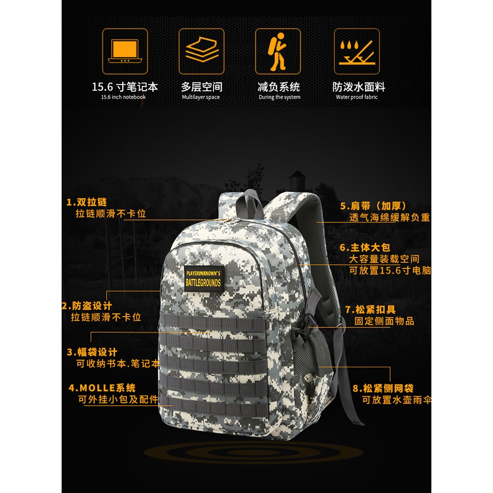 三級包吃雞包雙肩背包男和平精英兒童一二到六年級輕便小學生書包|雙肩背包|ETMall東森購物網