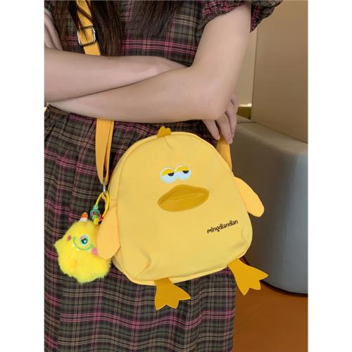 可愛超萌小布包包女2025新款潮ins少女手機包學生百搭單肩斜挎包